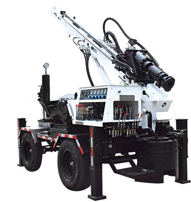Harga bagus Empat Roda 150m Rig Pengeboran Sumur Bor Air Portabel on line